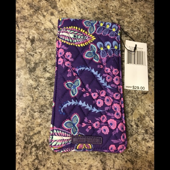 Vera Bradley Handbags - Purple paisley Vera Bradley sunglasses or glasses sleeve